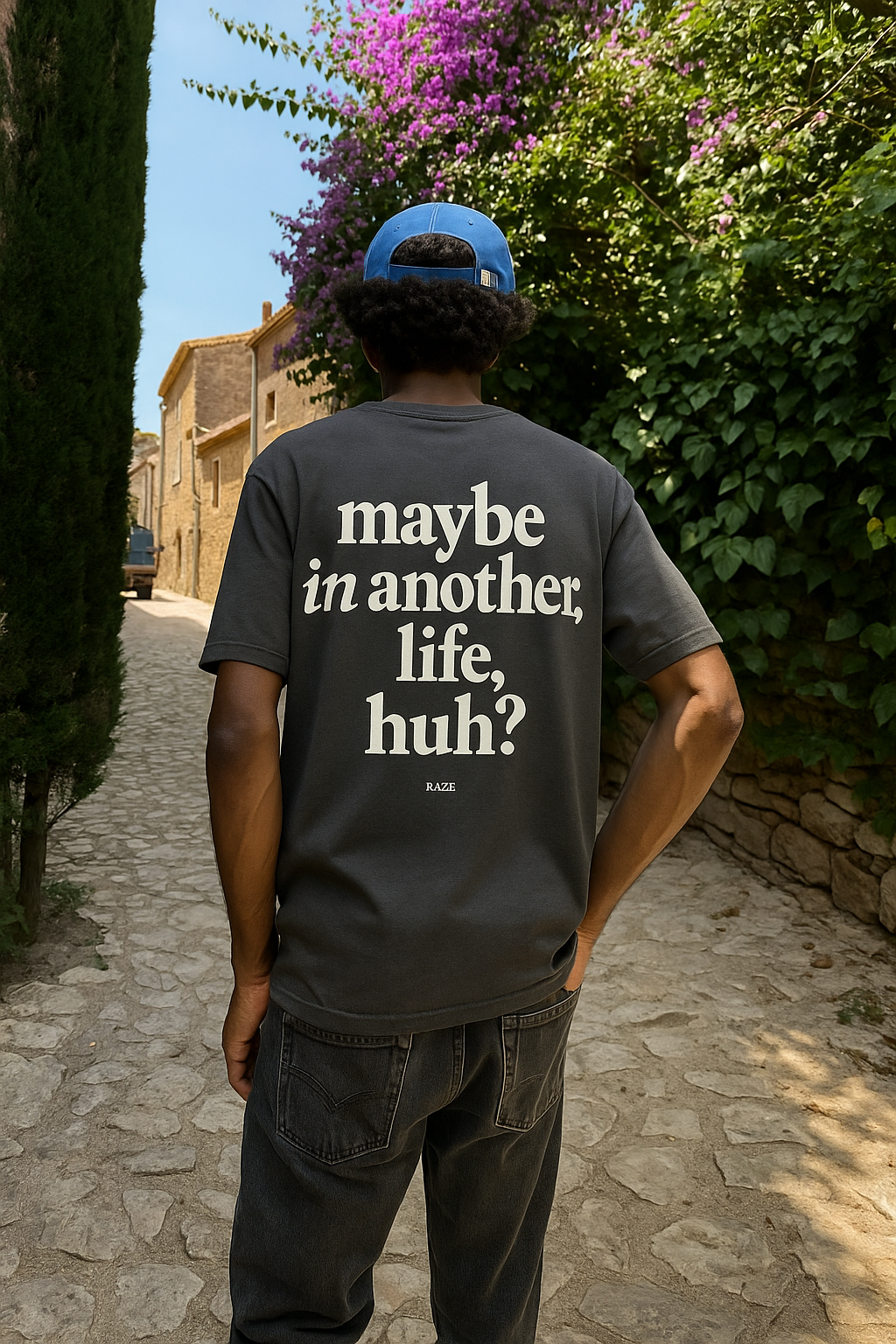 Maybe Tee Dark Gray
